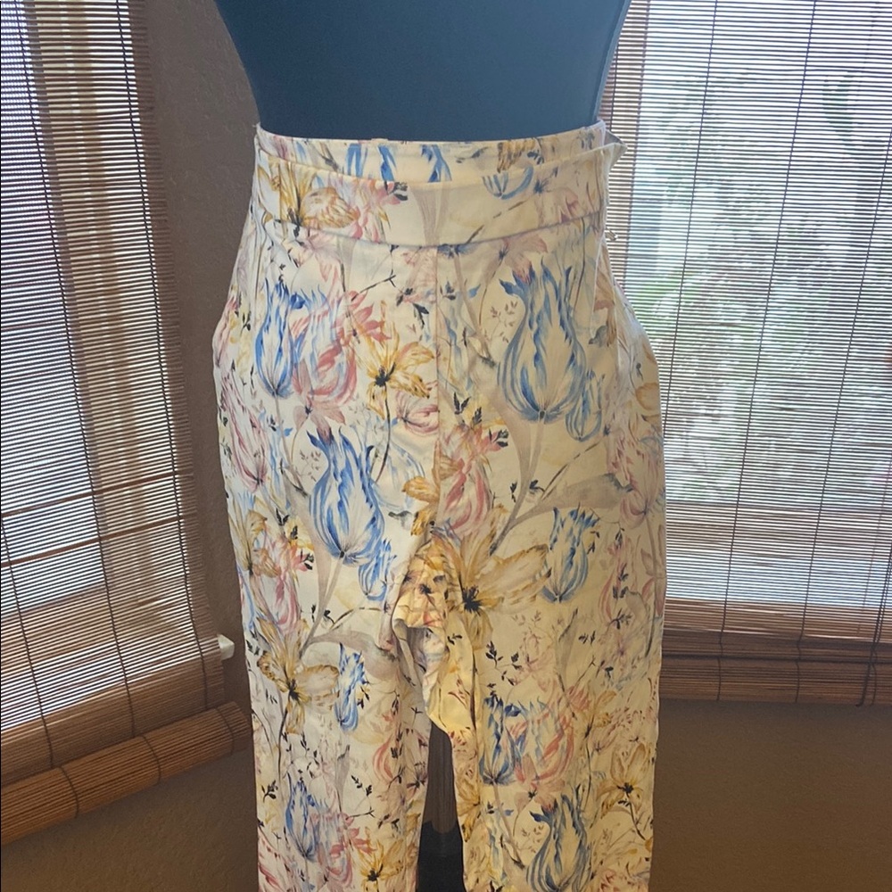 Floral High-Waisted Skirt